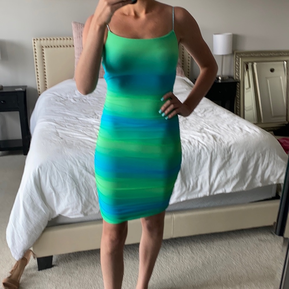 Tiger Mist Delilah Blue and Green Midi/Mini